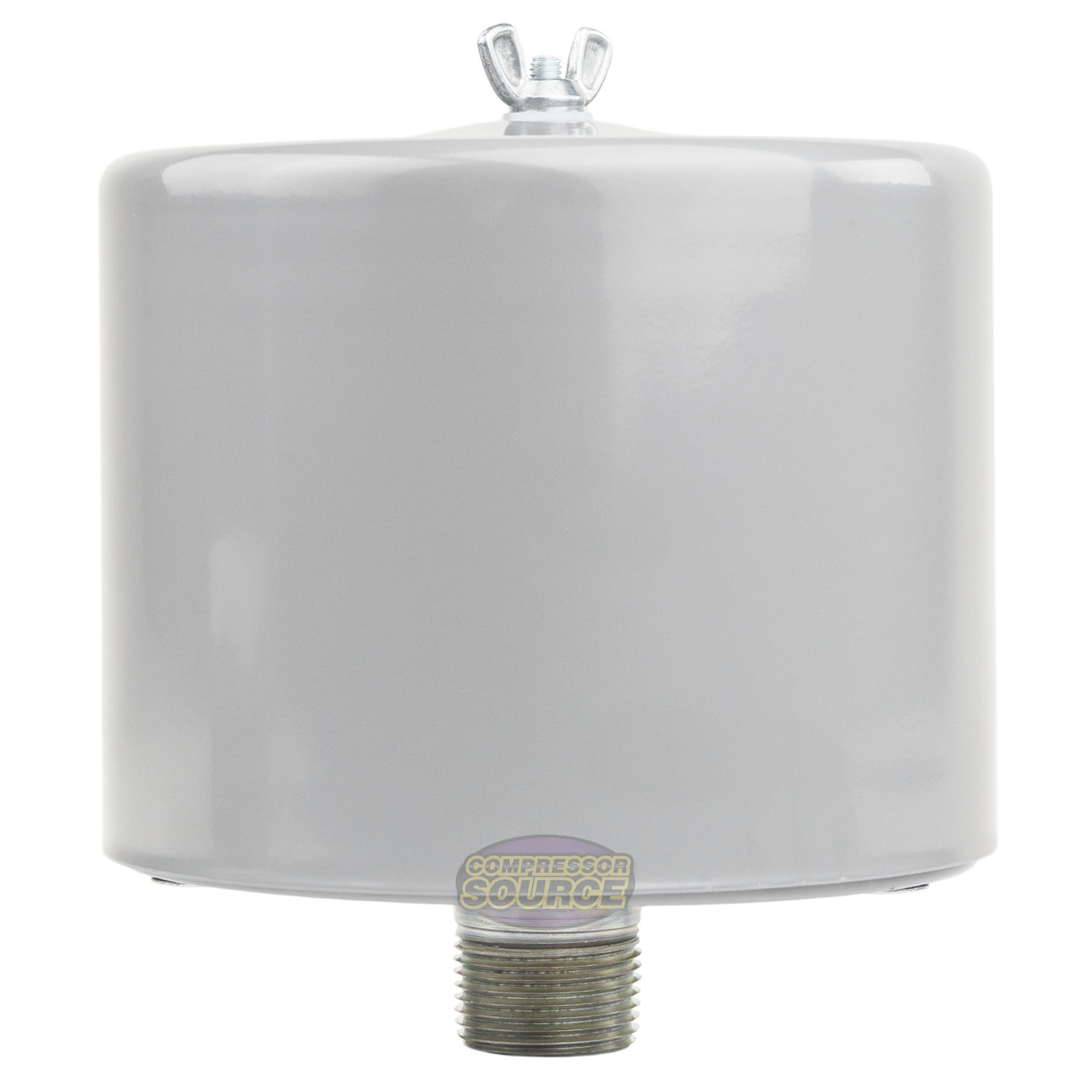 1" Air Compressor Intake Filter Silencer Metal Canister Housing One